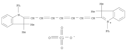 3H-Indolium, 2-[7-(1,3-dihydro-3,3-dimethyl-1-phenyl-2H-indol-2-ylidene)-1,3,5-heptatrien-1-yl]-3,3-dimethyl-1-phenyl-, perchlorate (1:1)